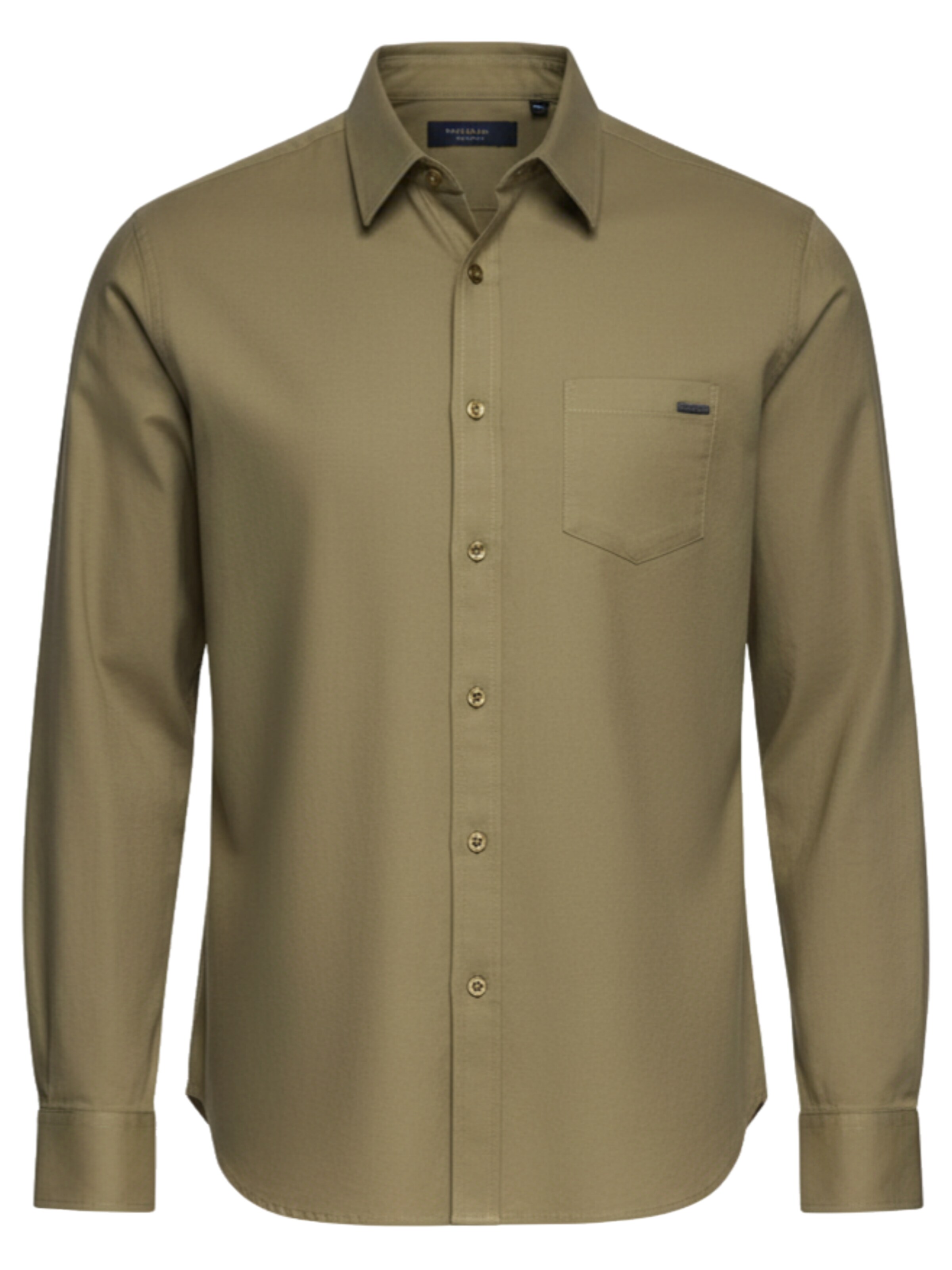 Ombre - Ajuste regular Camisa en verde: frente