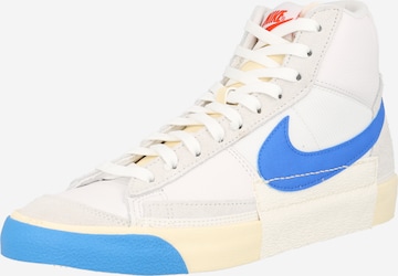 Baskets hautes 'Blazer Mid Pro Club' Nike Sportswear en blanc : devant