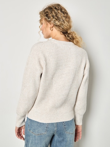 Apricot Waffle Rib Knit Soft Jumper ' ' in Beige