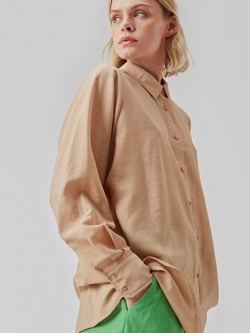 modström Blouse 'Christopher' in Beige