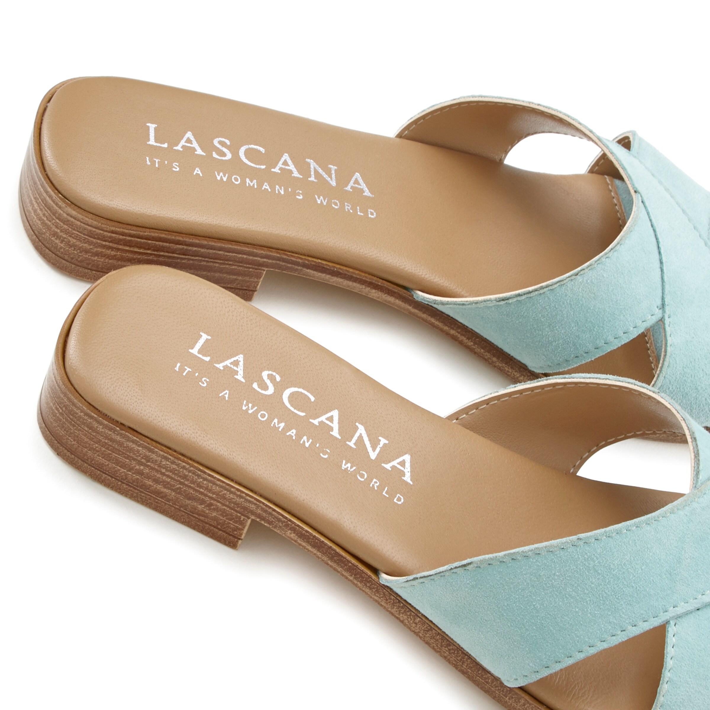 LASCANA Nizki natikači | modra barva