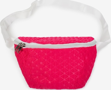 styleBREAKER Gürteltasche 'Bauchtasche geometrische Prägung, Gürteltasche' in Pink: Vorderseite