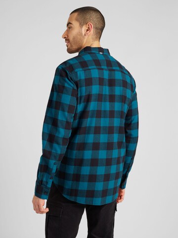 QS Regular fit Button Up Shirt in Blue