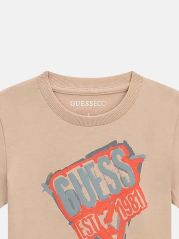 GUESS KIDS T-shirt 'GUESS KIDS SS T-SHIRT T-SHIRT' i beige