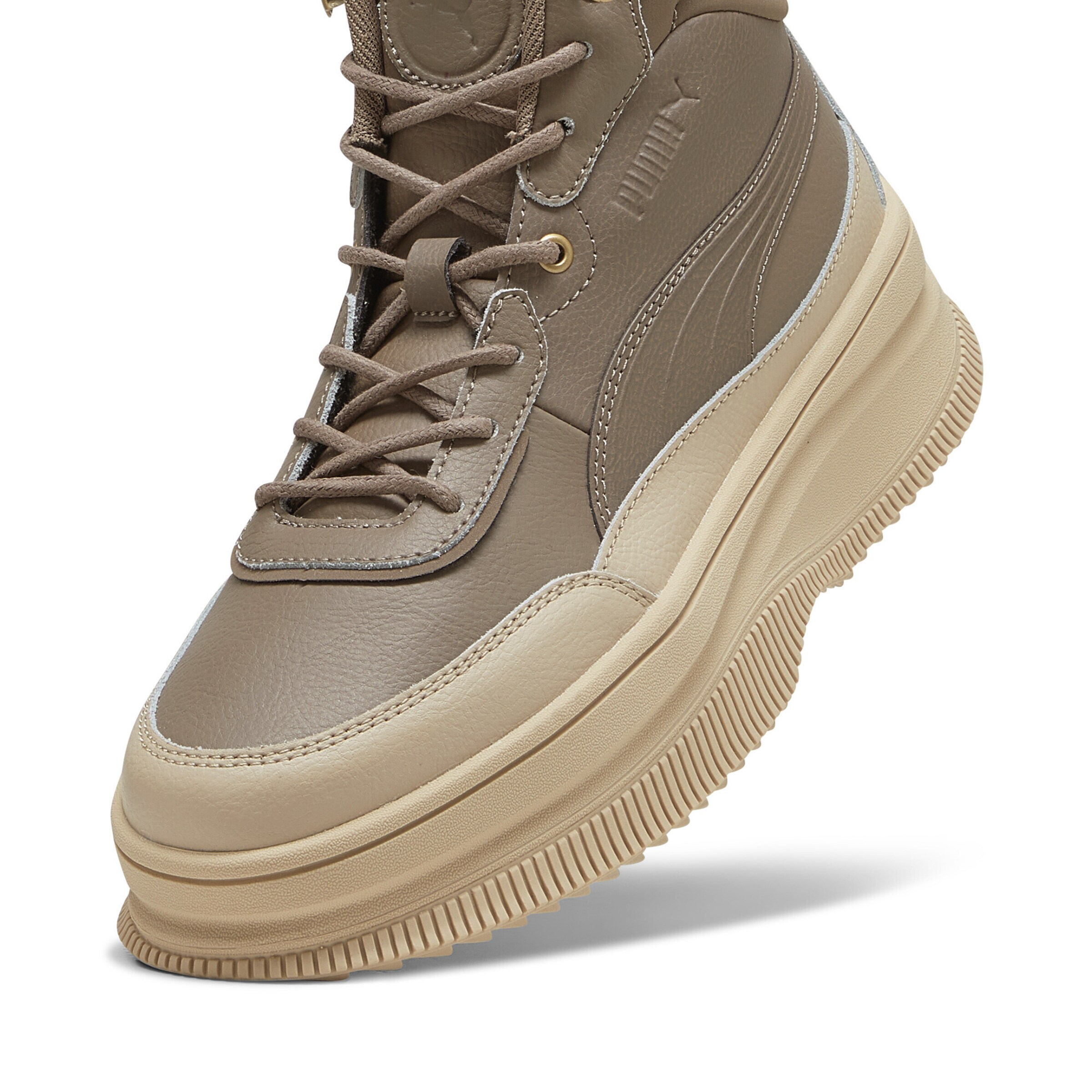 PUMA Lace-up bootie 'Mayra' in Brown