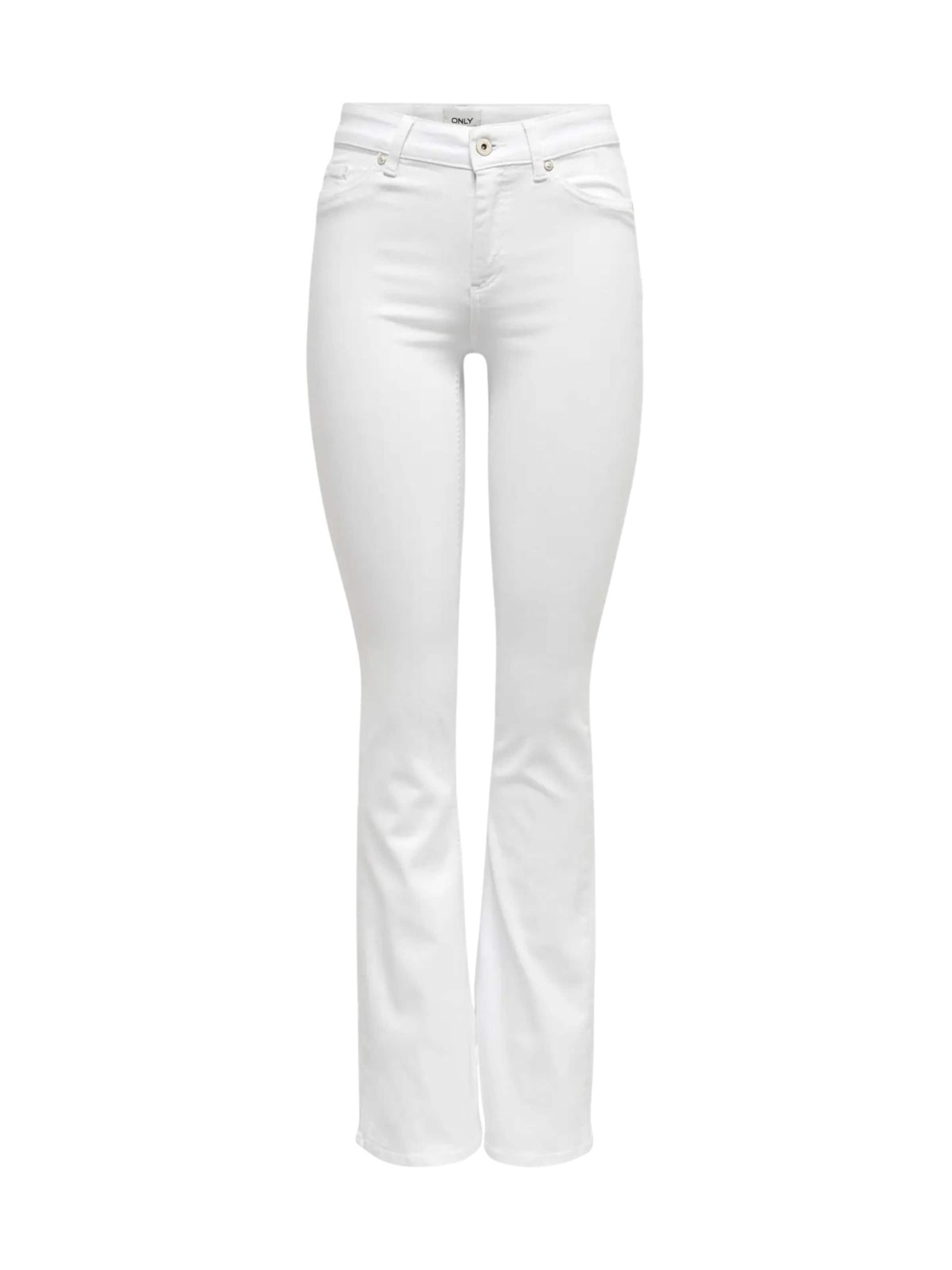 ONLY Flared Jeans 'ONLY ONLBLUSH MID REA0730 NOOS PANTALONE' in Wit: voorkant