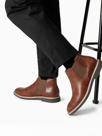 Bruno Marc Chelsea Boots in Brown