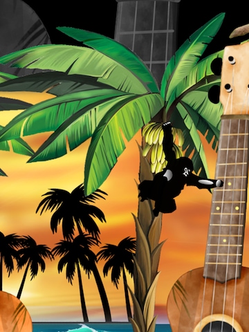 Hawaiihemdshop.de - Ajuste regular Camisa 'Hawaiihemd Hawaiian Ukulele' en negro