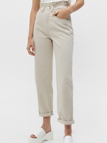 Pull&Bear Regular Jeans in Beige