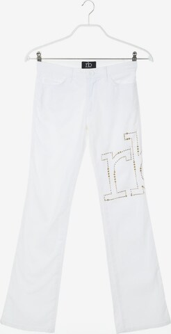 Rocco Barocco Pants in XS in White: front