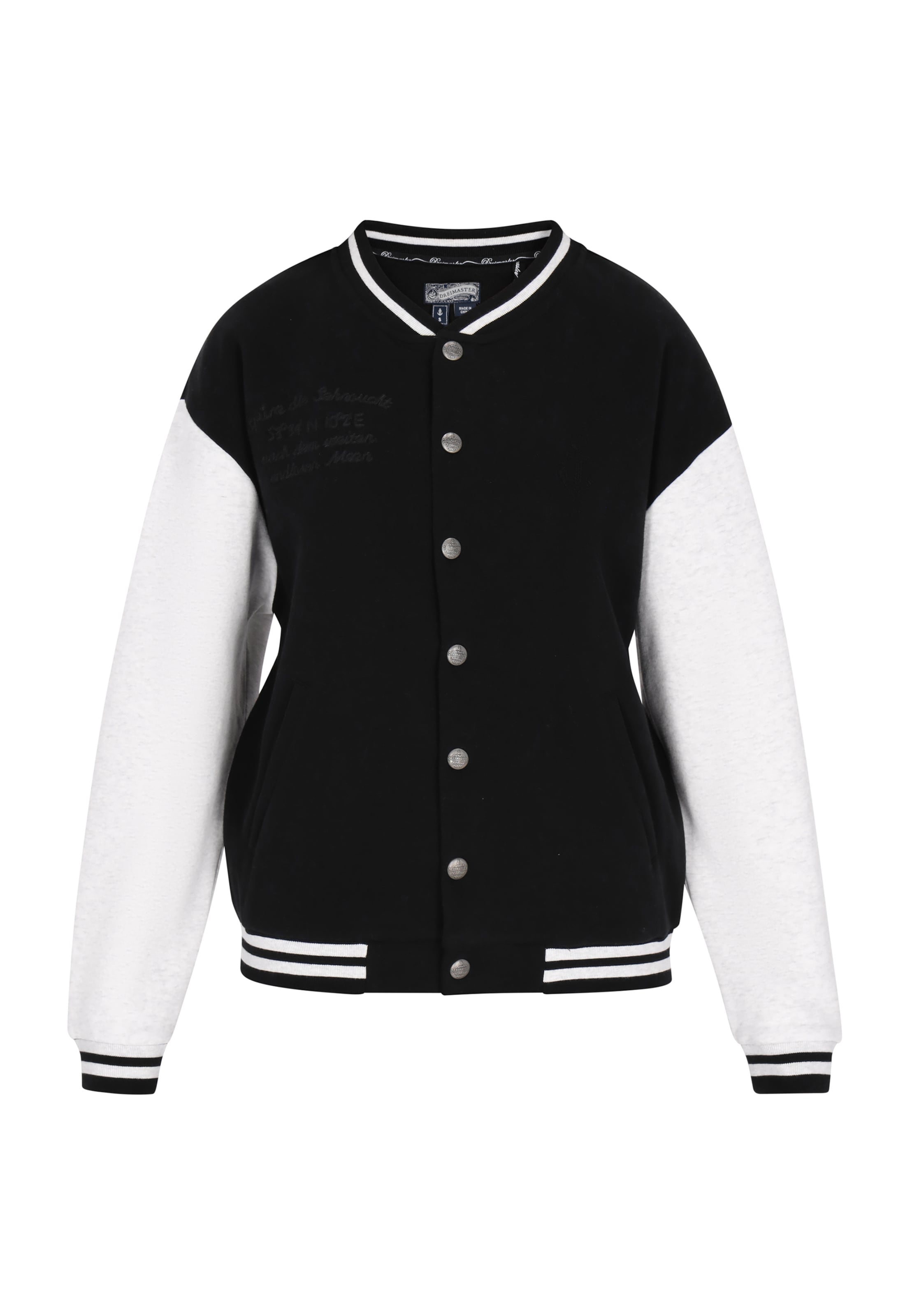 DreiMaster Vintage Jacke in Schwarz: Vorderseite