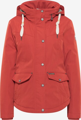 Schmuddelwedda Winter Jacket in Red: front