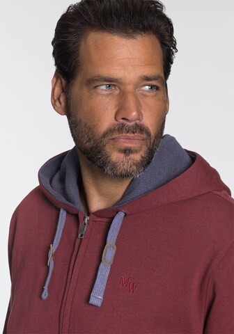Man's World Zip-Up Hoodie in Red