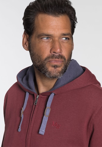 Man's World Zip-Up Hoodie in Red