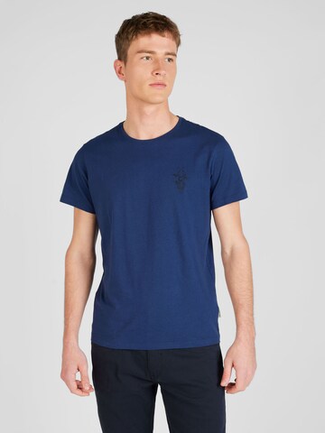 T-Shirt BLEND en bleu : devant