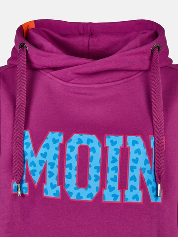 salzhaut Sweatshirt 'Sünn - Moin' in Lila