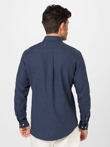 Casual Friday Slim fit Button Up Shirt 'Anton' in Blue