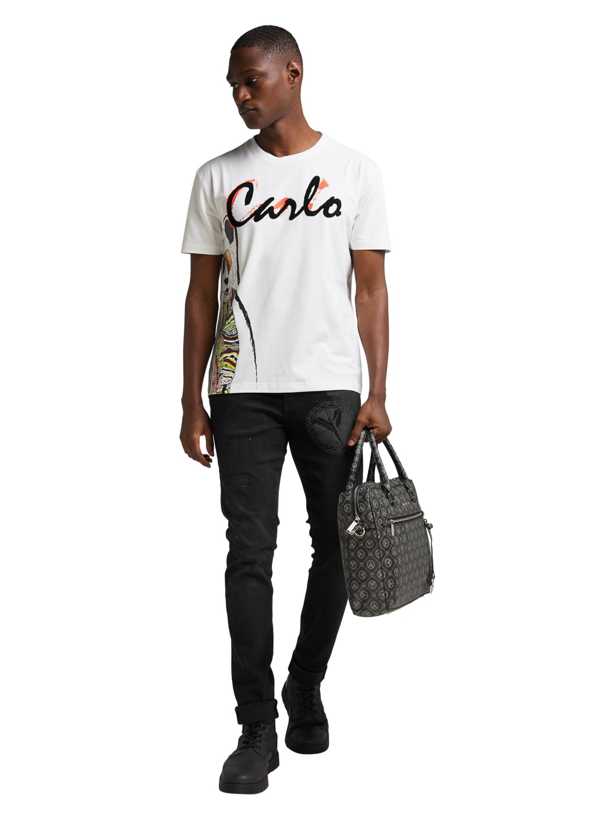 Carlo Colucci Laptoptas 'Costadedoi' in Zwart