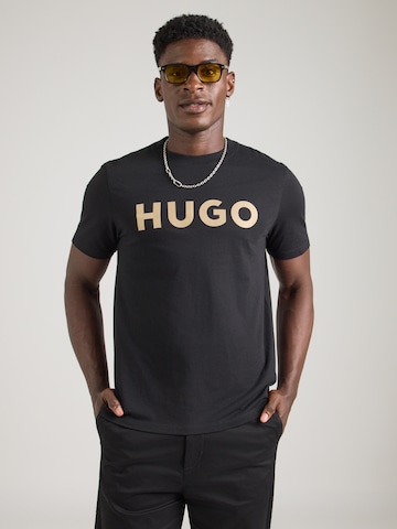 T-Shirt 'Dulivio' HUGO en noir : devant