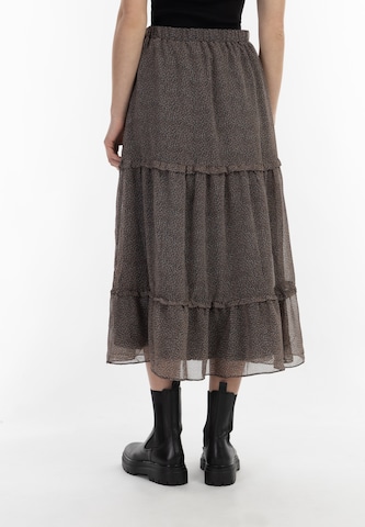 DreiMaster Vintage Skirt 'Ikita' in Brown