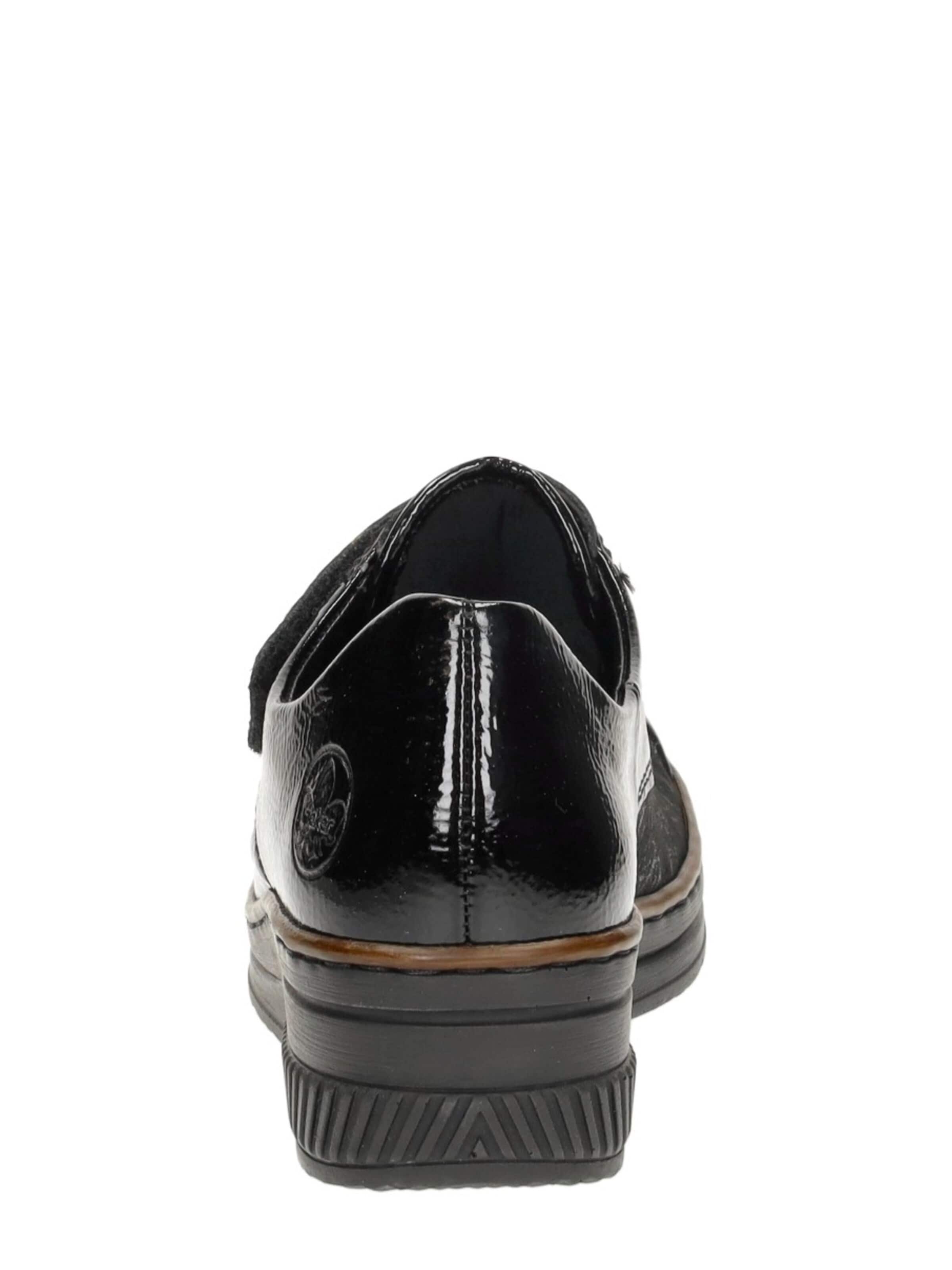 Rieker Slip-ons 'Klittenband' in Black