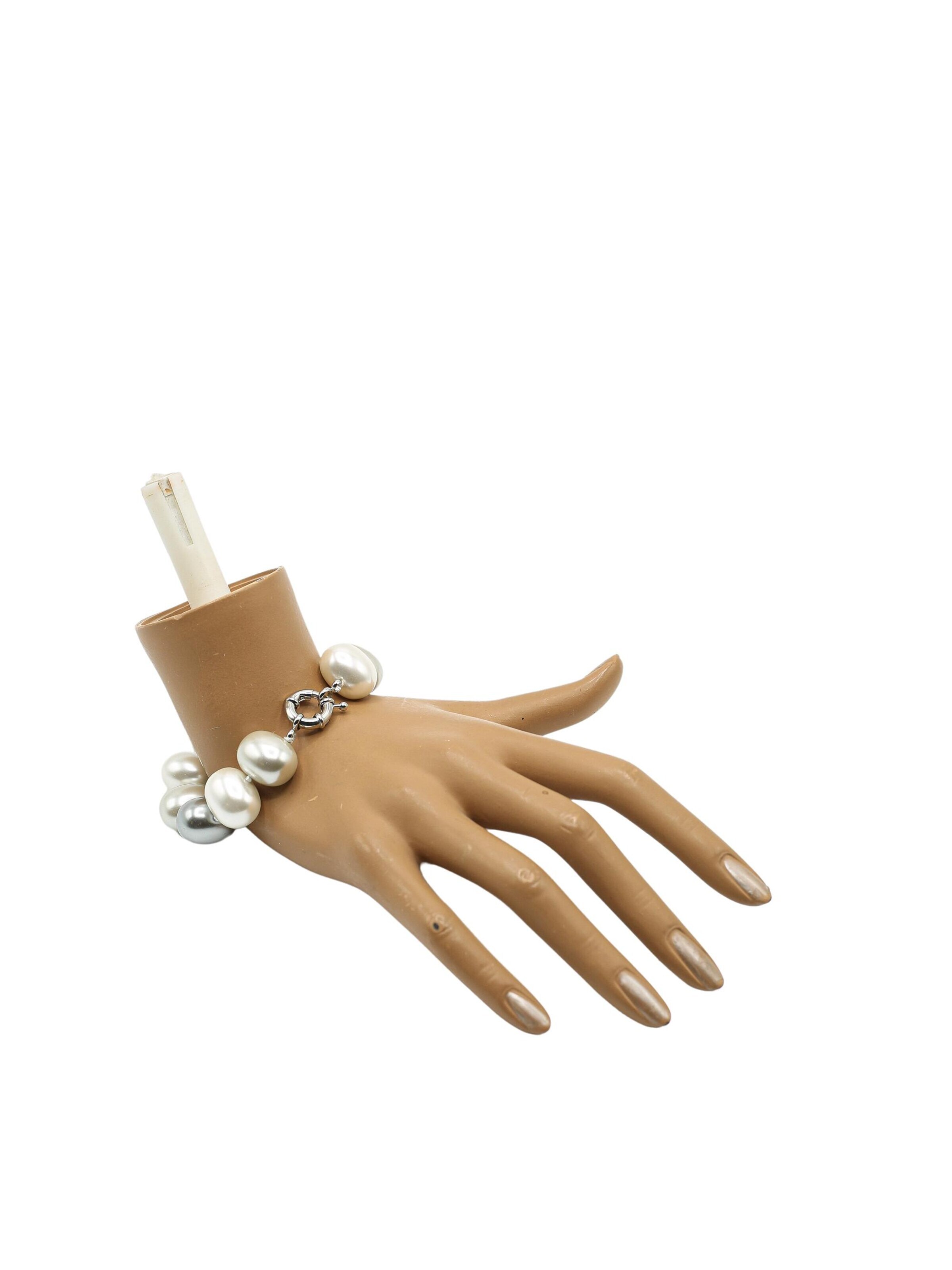 COLLEZIONE ALESSANDRO Jewelry Set 'Annabella' in Grey