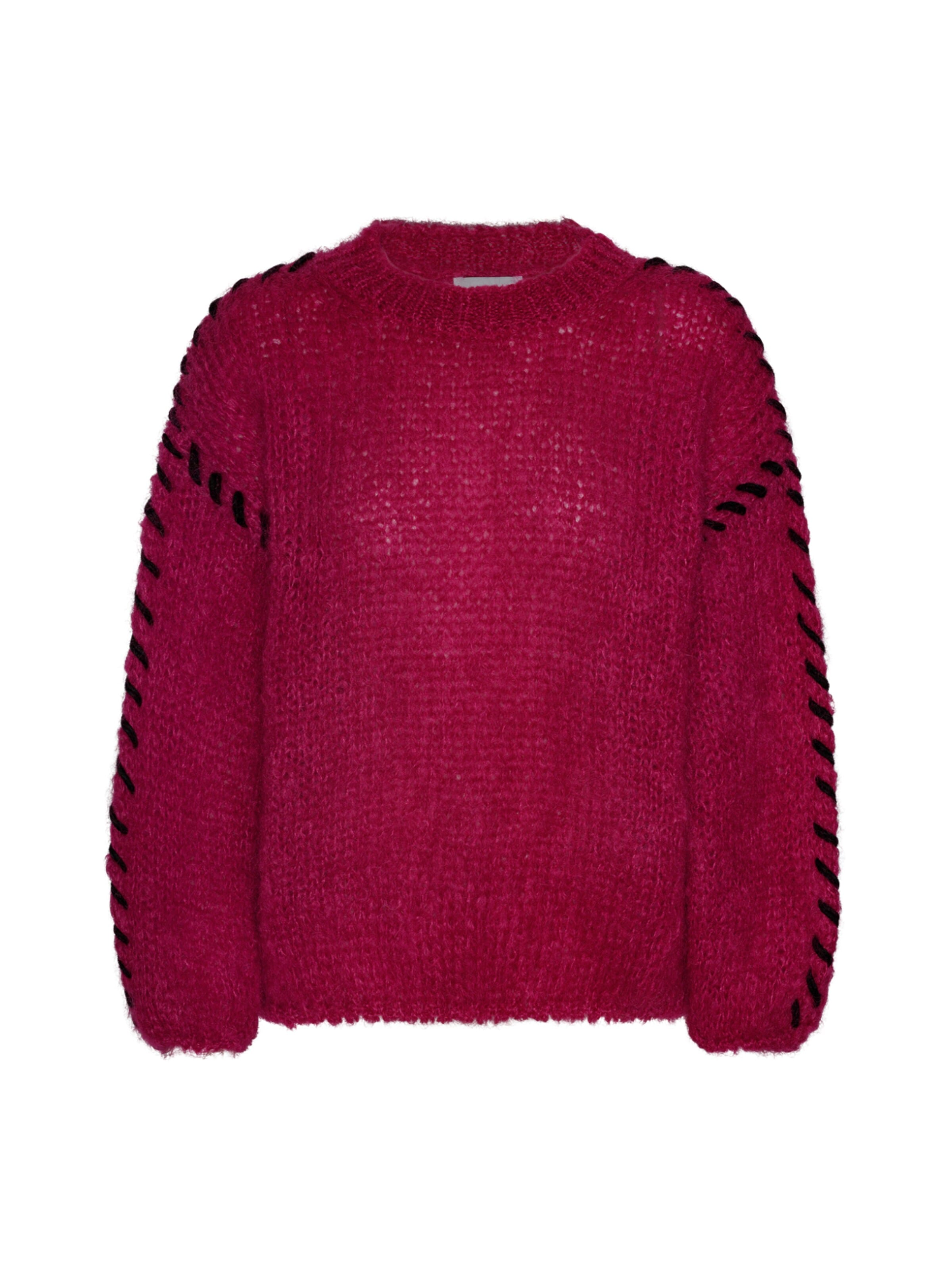 americandreams Oversizepullover 'Catia Mohair' in S-M in bordeaux, Produktansicht