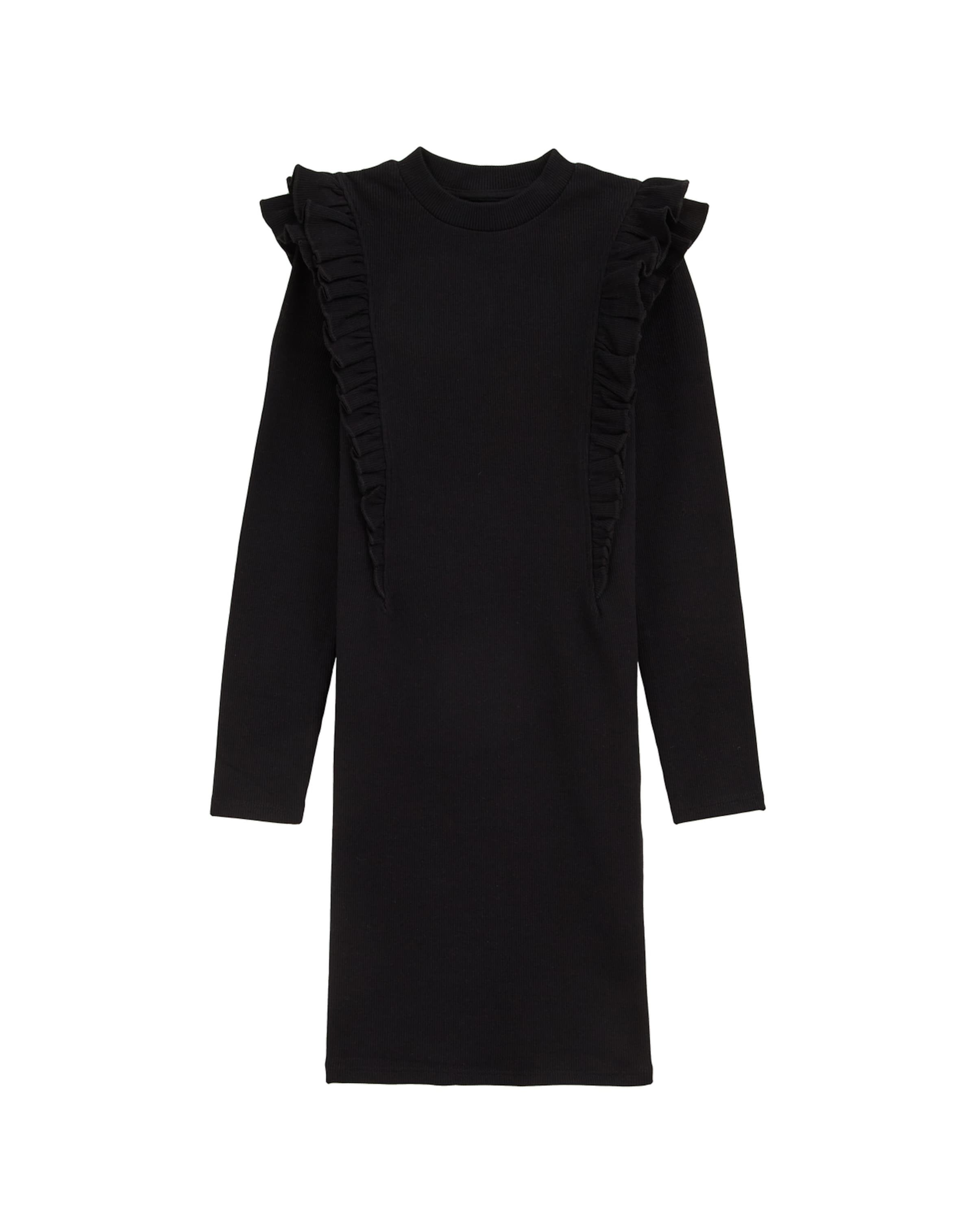 WE Fashion Kleit, värv must: eest vaates