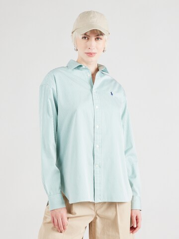 Camicia da donna di Polo Ralph Lauren in verde: frontale