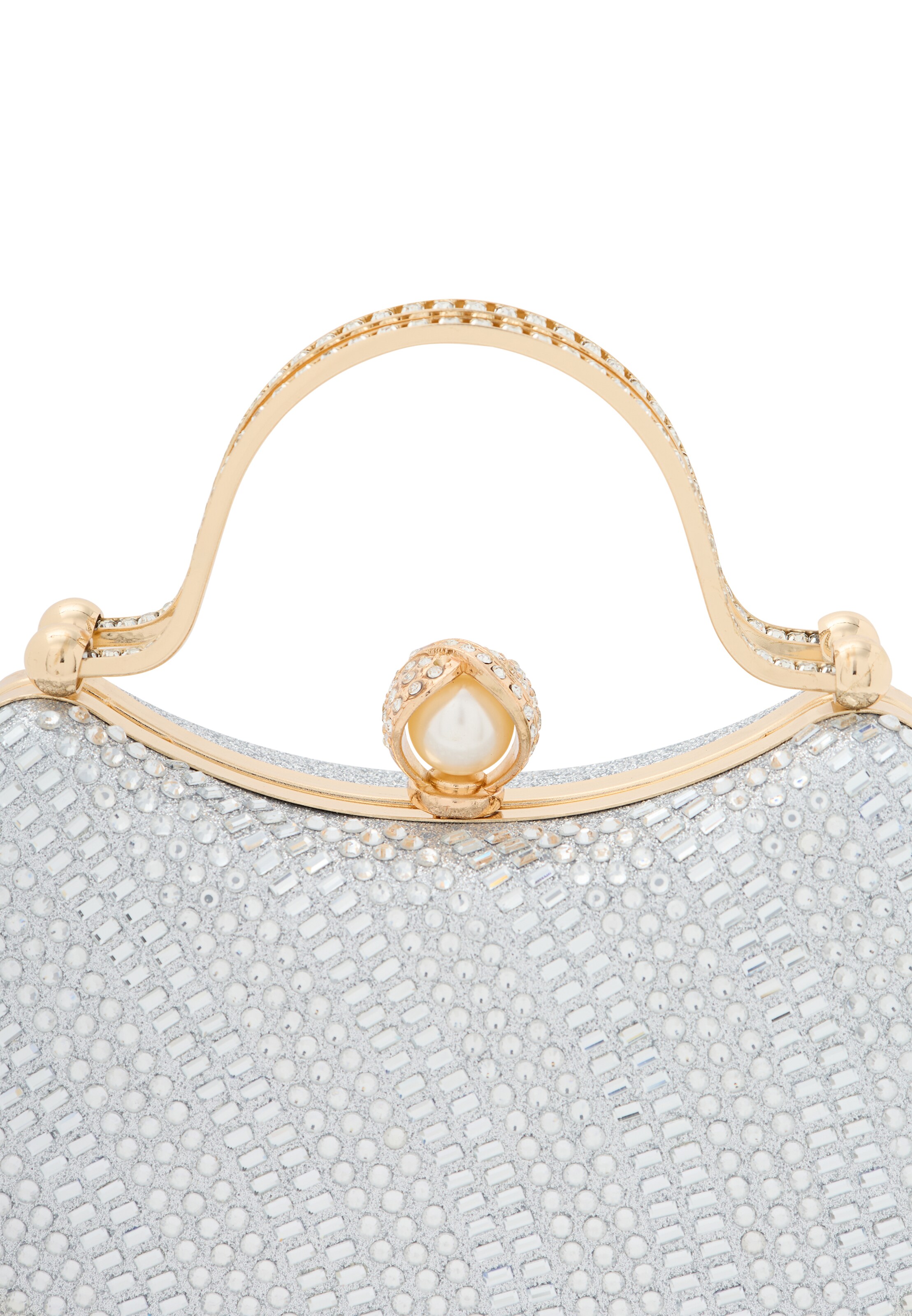 NAEMI Клатч в Серебристый