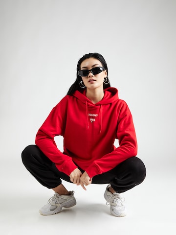 Tommy Jeans Sweatshirt 'Essential' in Rot