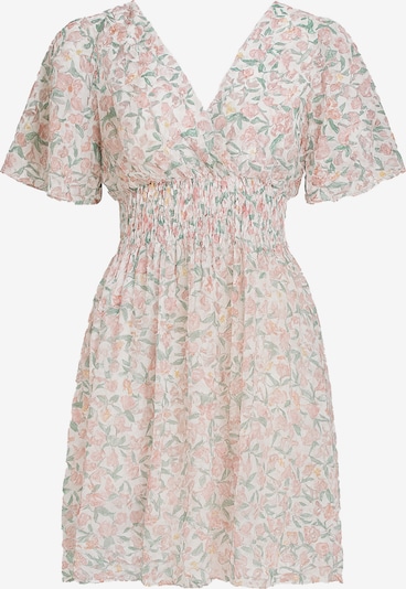 Elara Sommerkleid in pastellgrün / rosa / wollweiß, Produktansicht