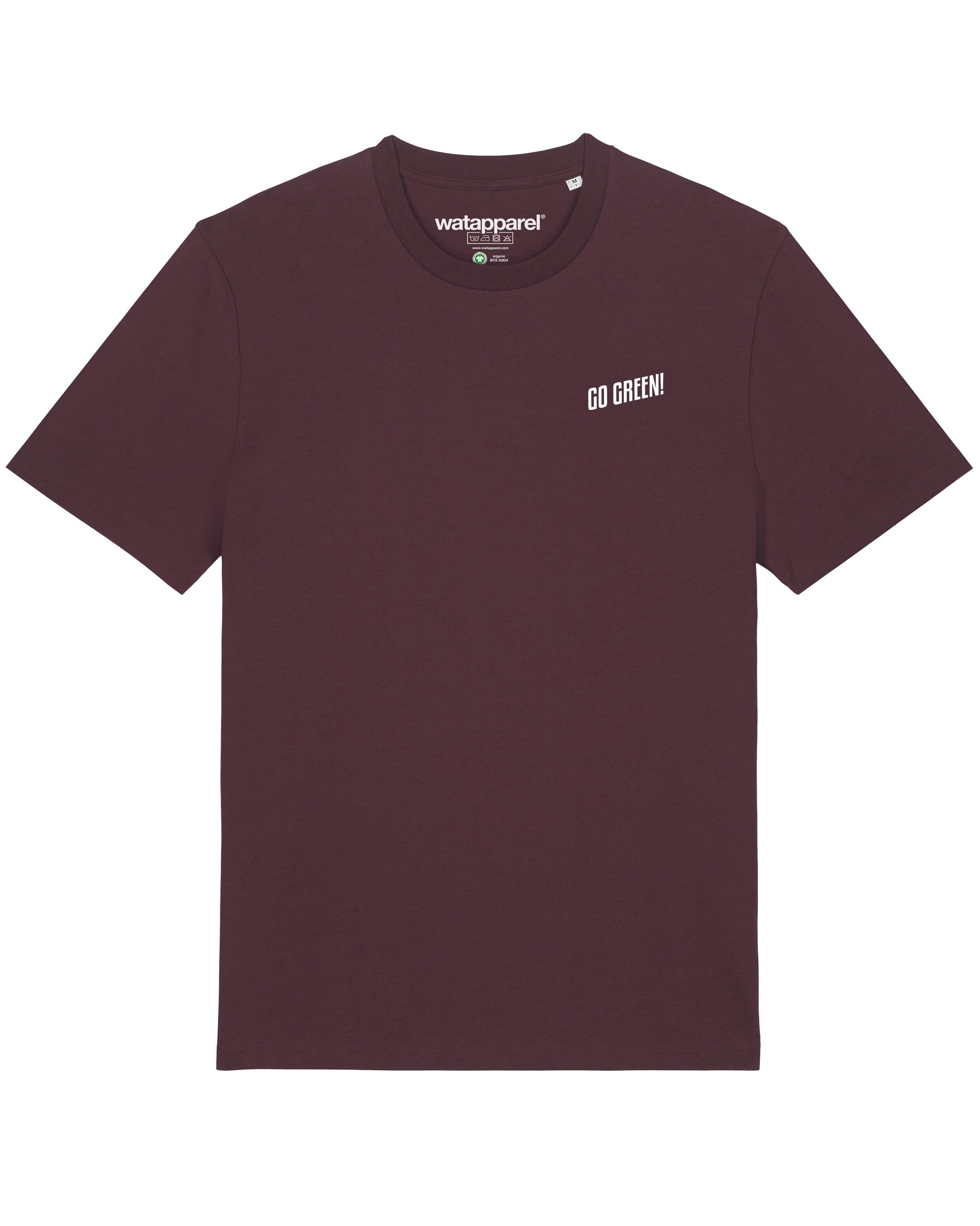 Watapparel T-Shirt 'Go Green' in Rot: Vorderseite