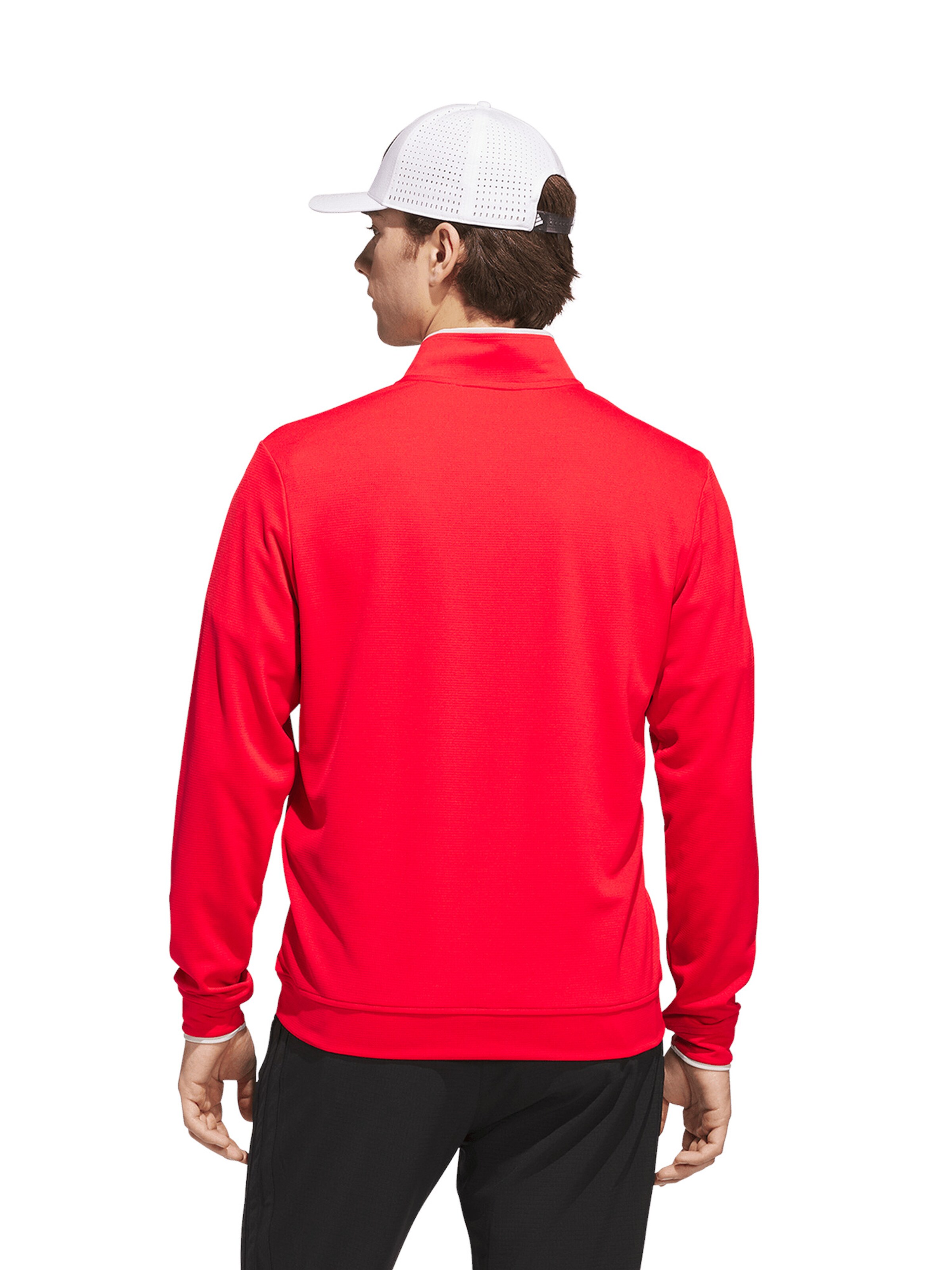 ADIDAS GOLF - Camiseta funcional 'Lightweight Half-Zip' en rojo