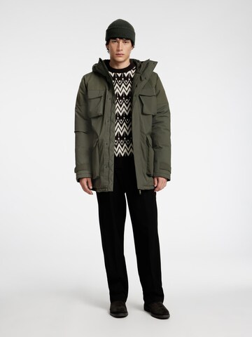SELECTED HOMME Between-seasons parka in Green