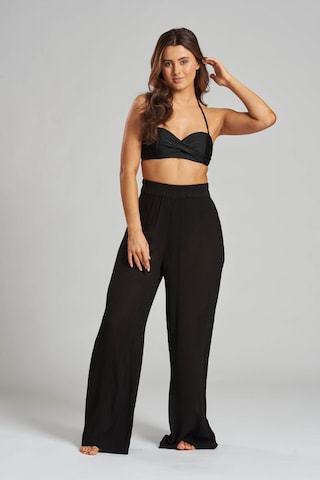 Wide Leg Pantalon South Beach en noir