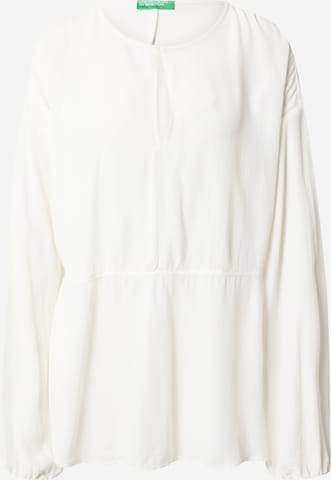 UNITED COLORS OF BENETTON Bluza | bela barva: sprednja stran