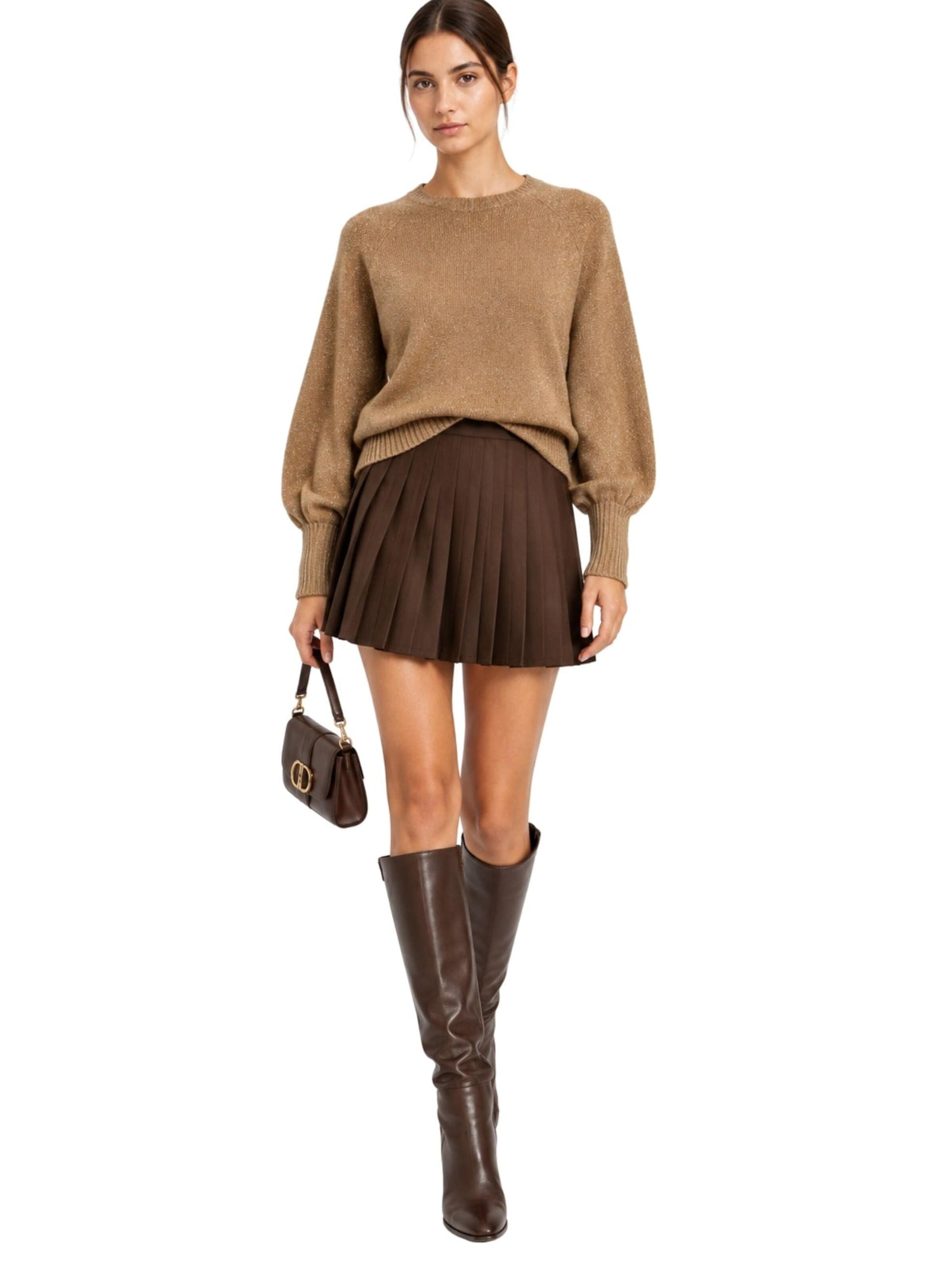 Pullover 'Crew-neck wool and cashmere jumper' di Twinset in marrone