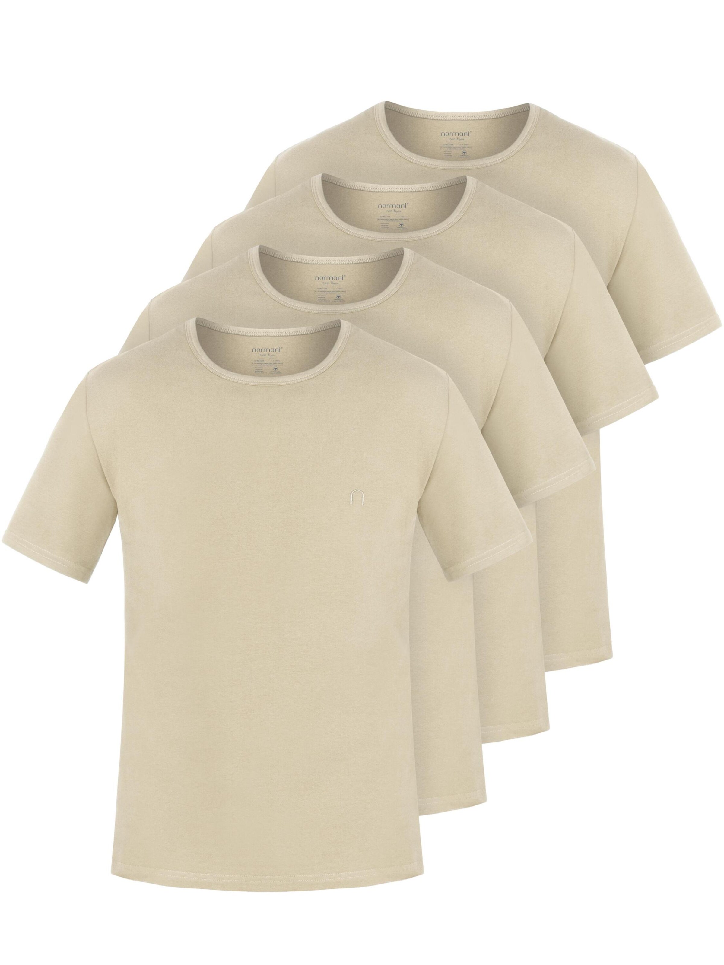 normani T-Shirt 'Nyons' in Beige: Vorderseite