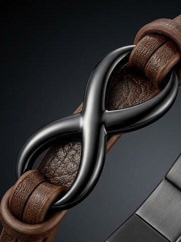 UNIQAL Armband 'INFINITY' in Bruin