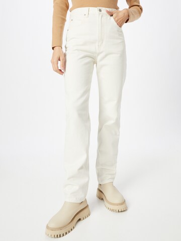 LEVI'S ® Slimfit Jeans '70s High Slim Straight' in Wit: voorkant