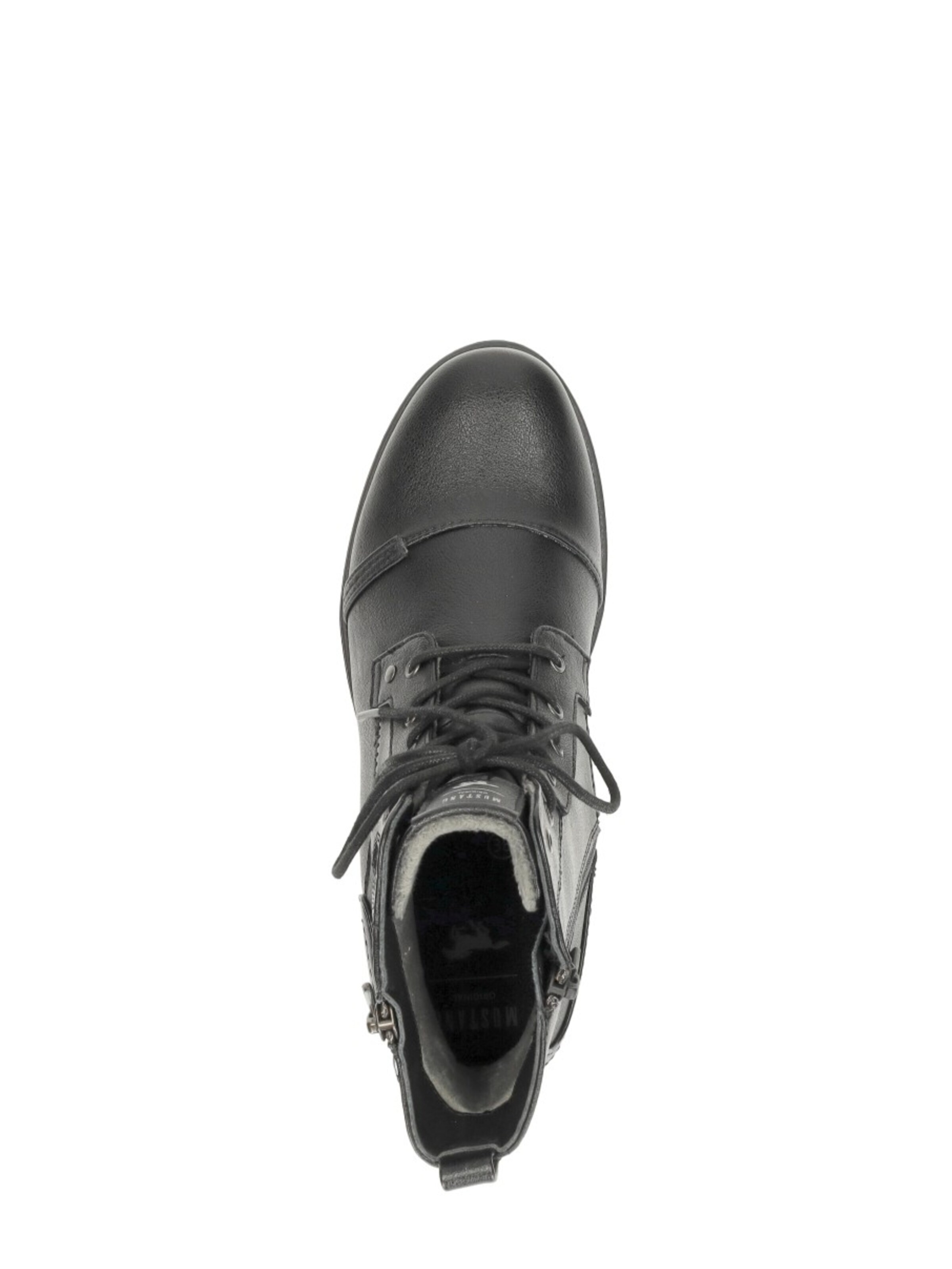 Chaussure à lacets 'Veterschoenen Hoog' MUSTANG en noir