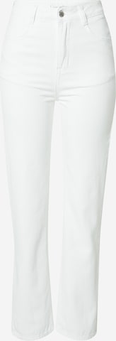 In The Style Normalny krój Jeansy 'NAOMI' w kolorze biały: przód