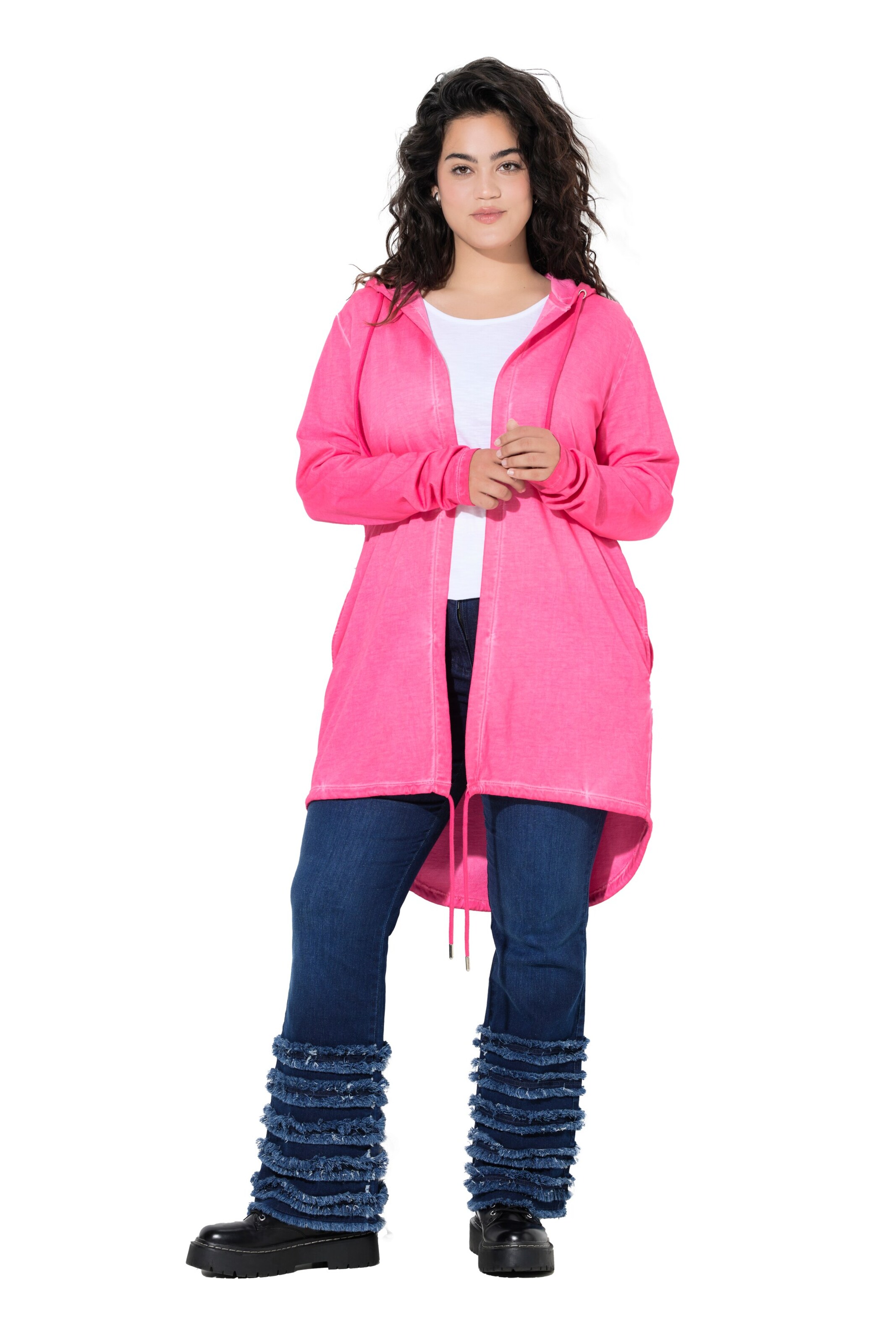 Angel of Style Sweatjacke in Pink: Vorderseite