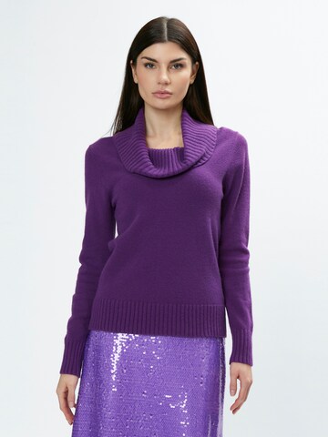 Influencer Sweater in Purple: front