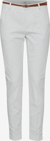 Oxmo Tapered Broek 'Oxdaisy' in Wit: voorkant