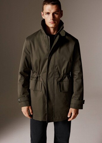 MANGO MAN Between-Seasons Parka 'Pardo' in Green: front