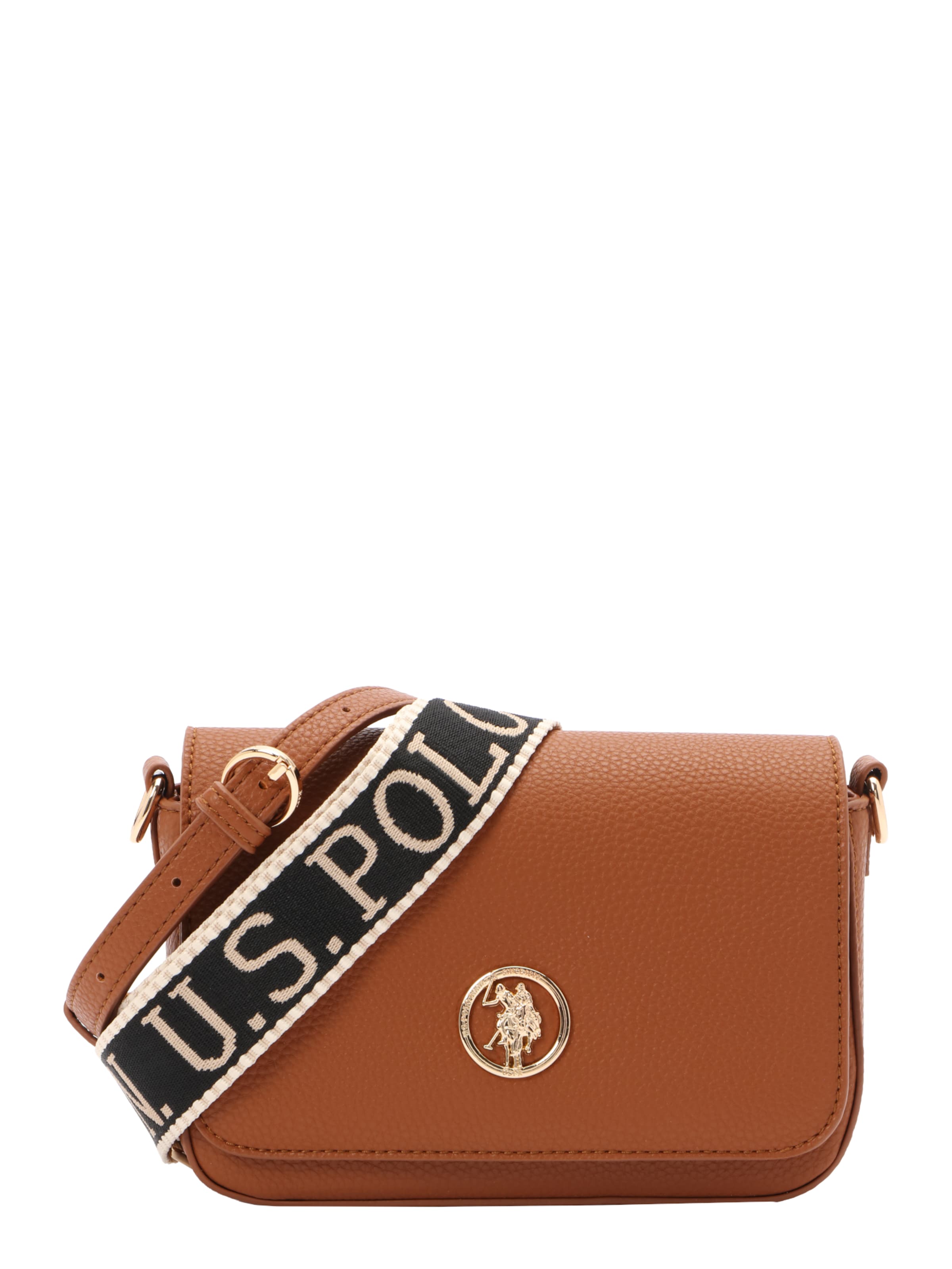 U.S. POLO ASSN. Чанта с презрамки в кафяво: отпред