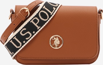 brūns U.S. POLO ASSN. Pleca soma: no priekšpuses