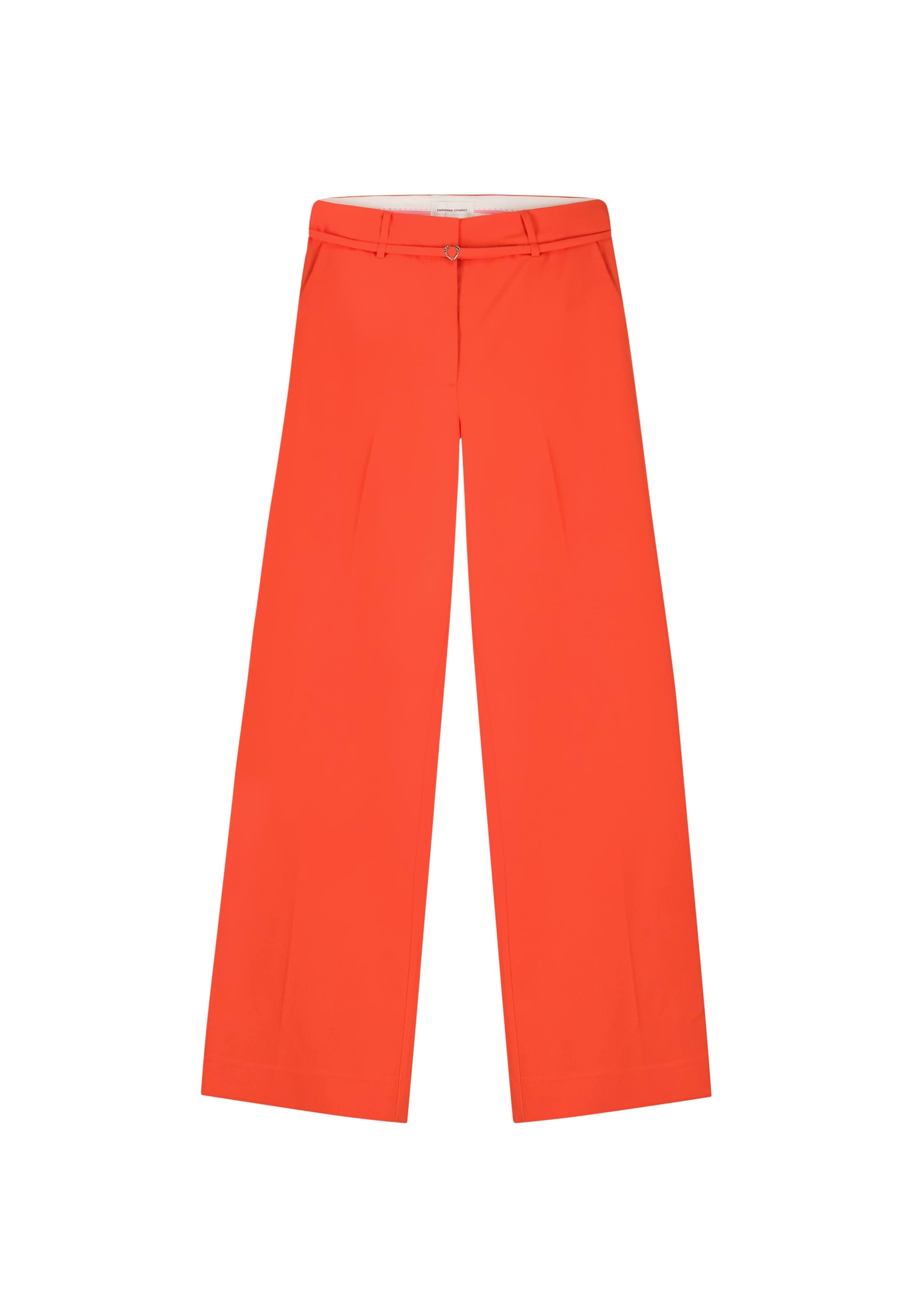 Fabienne Chapot Wide leg Broek in Oranje: voorkant